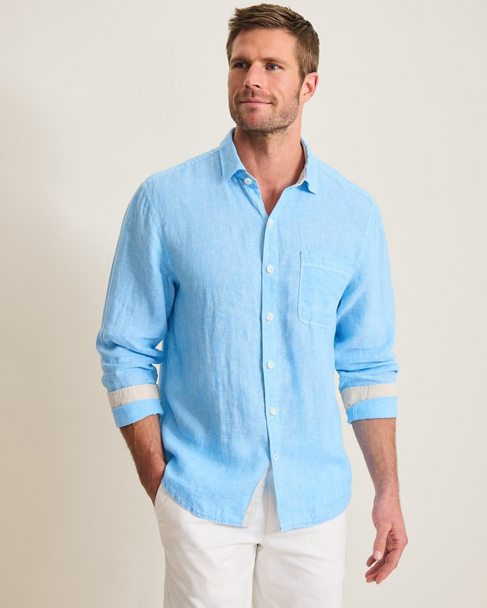 Paradise Breezer Linen Long-Sleeve Shirt ST327195 - Parts Unknown