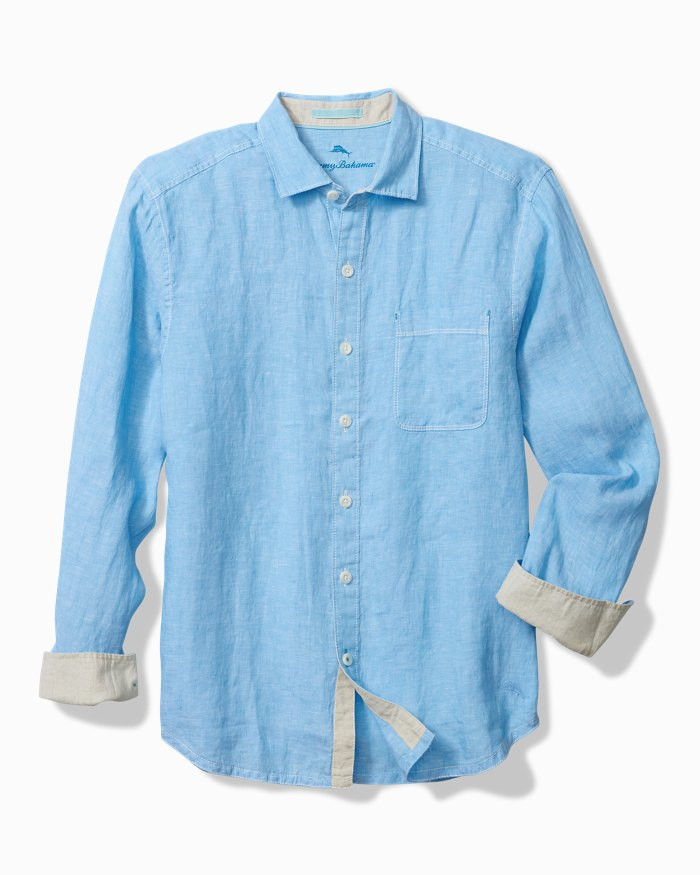 Paradise Breezer Linen Long-Sleeve Shirt,Paradise Breezer Linen