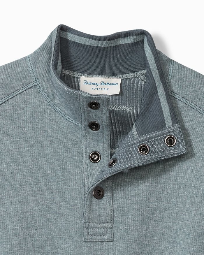 Flip Coast Reversible Snap Mock Sweatshirt ST227125 - Parts Unknown
