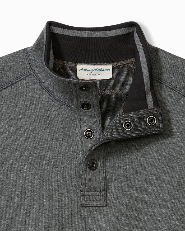 Flip Coast Reversible Snap Mock Sweatshirt ST227125 - Parts Unknown