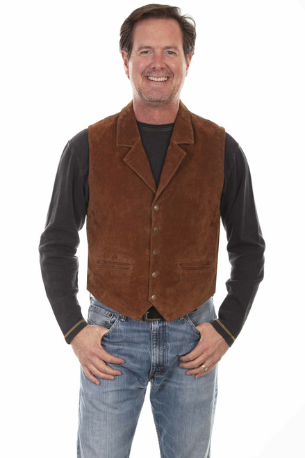 SUEDE KNIT BACK MEN'S Vest 1045