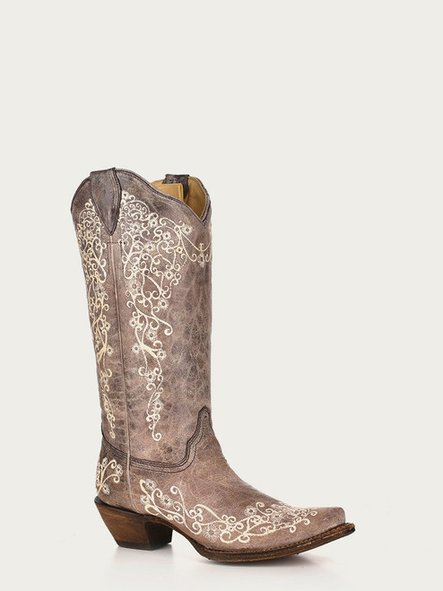 Crater Bone Embroidered 13" Boot NF A1094