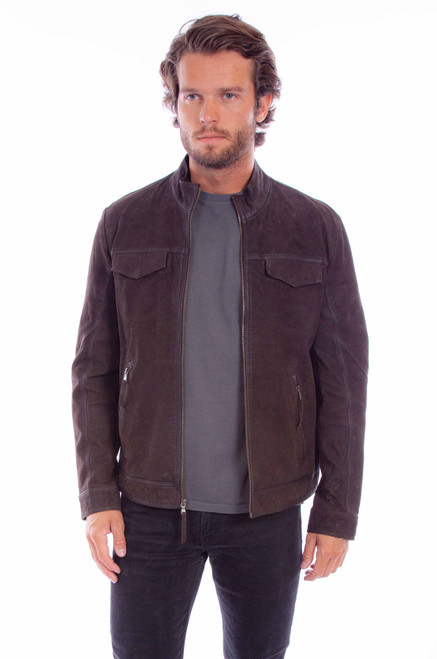 ジャケット・アウター Eaphi BIG COLLAR HALF JACKET brown Half Zip Leather Collar Jacket-Greige – 96Dragon Studio