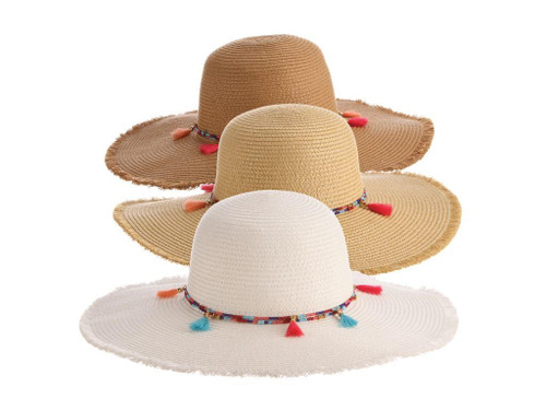 Cancun Paper Braid Round Crown Hat LP310