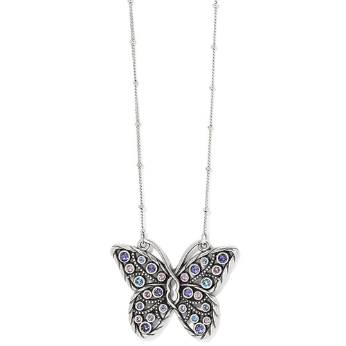 Halo Gems Monarch Butterfly Necklace JM7564