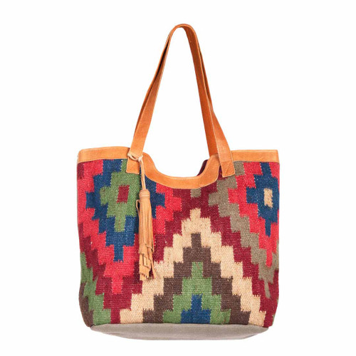 Wool Saddle Blanket Tote Bag B312