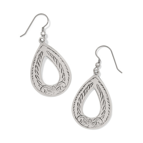 Mosaic Open Teardrop French Wire Earrings JA0164