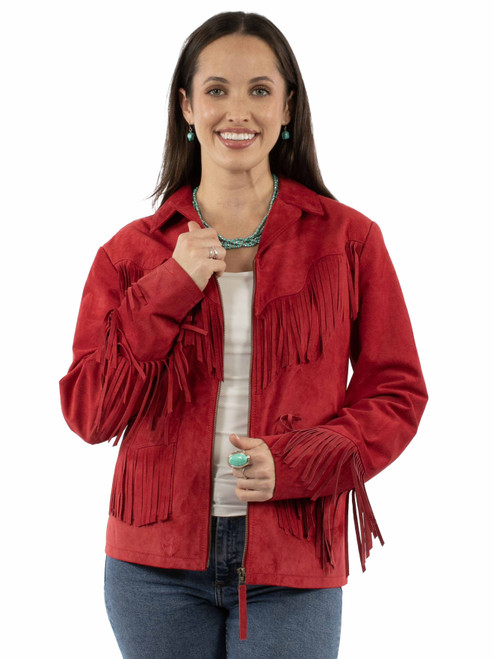 Leather Jacket Fringe L1165