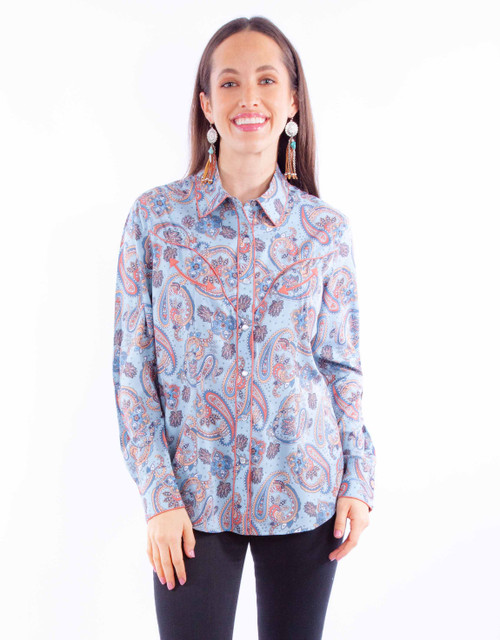Paisley Western Blouse HC926