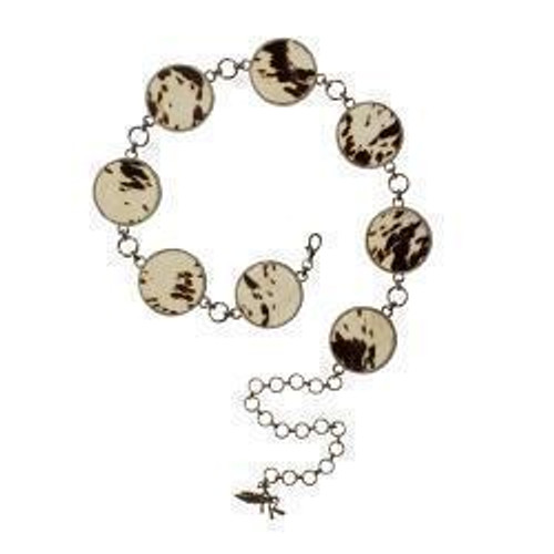 Round Calf Hair Inlay Concho D140009202