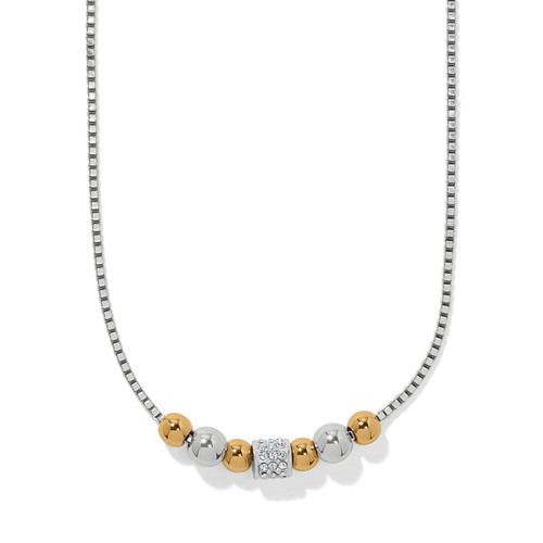 Meridian Petite Station 2 Tone Small Necklace JM0121