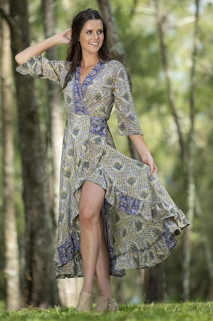 VIOLET WRAP DRESS VIOLET WRAP