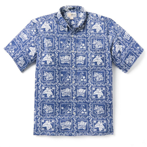 Lahaina Sailor Button Front Short Sleeve Shirt M180612525