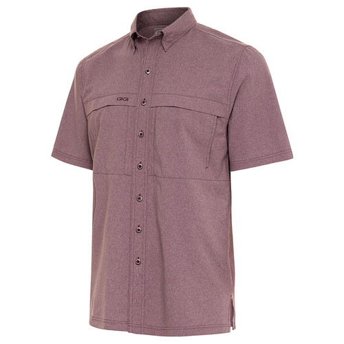 MAROON MICROTEK SHIRT 1051HMAR