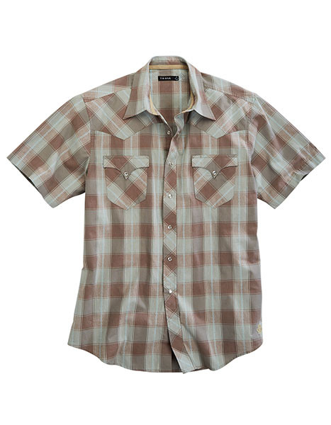 Sand Check Tin Haul Snap Shirt 0062-0208