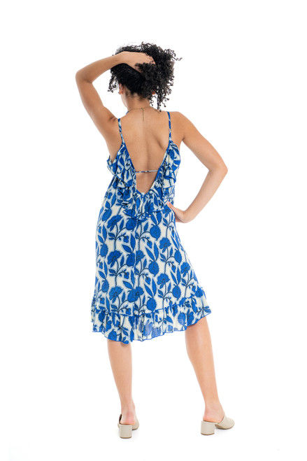Short Dress with Ruff AZURA SHORT GYPSY DRESS