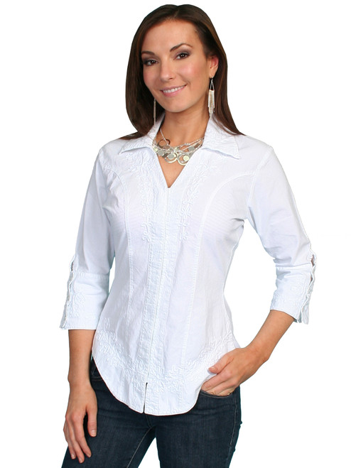 PERUVIAN COTTON SPRING BLOUSE PSL-063