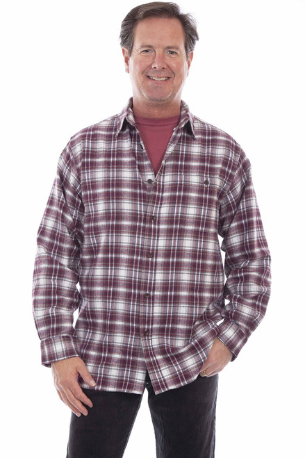 Flannel Button Up Shirt 5293