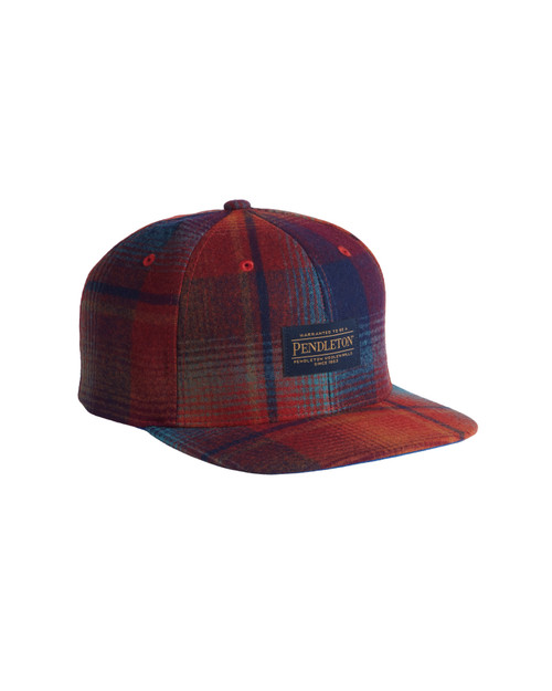 Plaid Flat Brim Hat GM139