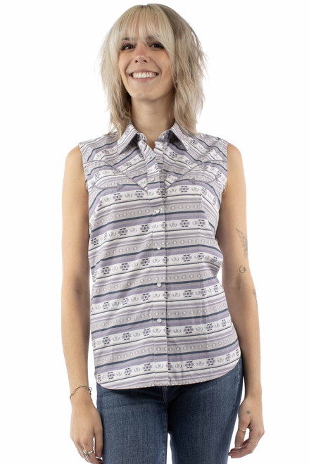 Sleeveless Print Top HC1005