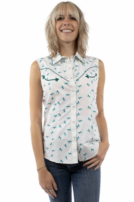 Sleeveless Print Top HC1006