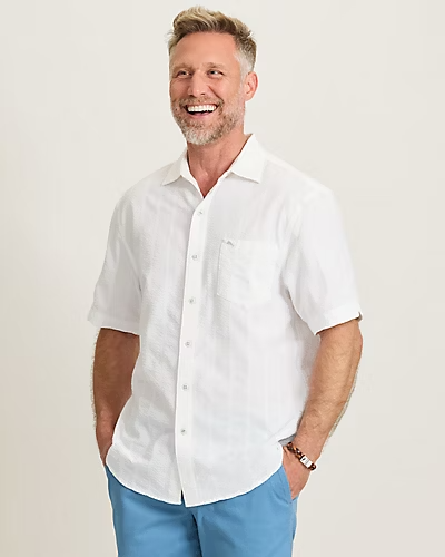 Nova Wave Cotton Blend Short Sleeve Shirt ST327586