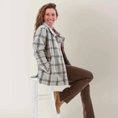 Snowveil Plaid Moto Jacket O29631HS