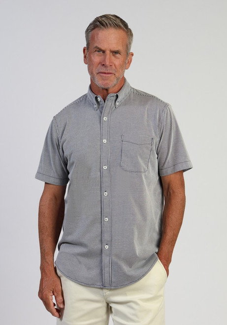 Stretch Knit Seersucker Shirt G5M61SSJ
