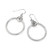 Pretty Tough Bold Heart Two Tone French Wire Earrings JA9921