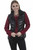 Ribbed Leather Vest,Front Zip Ribbed Leather Vest L621