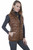 Ribbed Leather Vest,Front Zip Ribbed Leather Vest L621