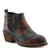 Combat Ankle Zip Boot With Floral Overlay FARRUKO Combat Ankle Zip Boot With Floral Overlay FARRUKO