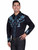 Embroidered Two Tone Leaf Shirt P-844
