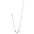 Twinkle Luex Teardrop Post Necklace JM0129