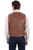 Snap Front Leather Vest 1035