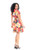 Big Floral Short Sleeve Short Wrap Dress COSMOS SHORT WRAP DRS