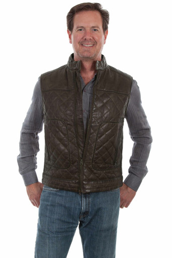 トップス LEATHER SUEDE NATIVE VEST L Men's Western Style Vest | Black Cowboy Suede Leather Vest