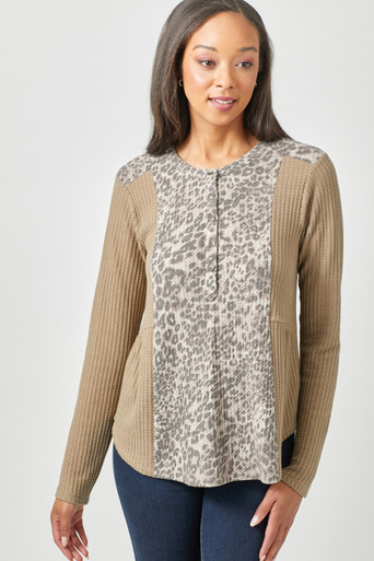 MIX THERMAL HENLEY LONG SLEEVE SHIRT 57602 - Parts Unknown
