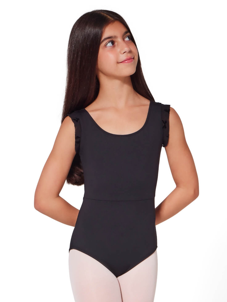 【pharfaite】Chic Ribbon Lace Leotard Capezio Ribbon Leotard - Child - Pat's Dancewear