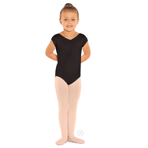 Eurotard Girls Microfiber Princess Seam Cap Sleeve Leotard