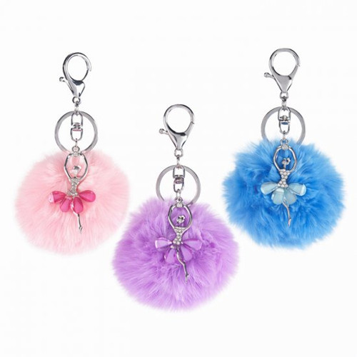 Dasha Designs Ballerina Keychain Poof