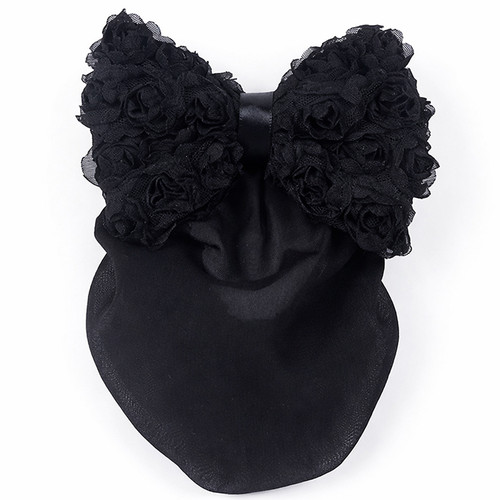 Dasha Designs Rosette Snood Black