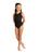 DanZNMotion Kids Sheer Back Tank Leo