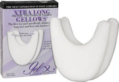 Gellows Pointe Shoe Pillows - Medium/Large, Shock-Absorbing Gel Inserts For Ballet & Dance, Moisture-Wicking Liner