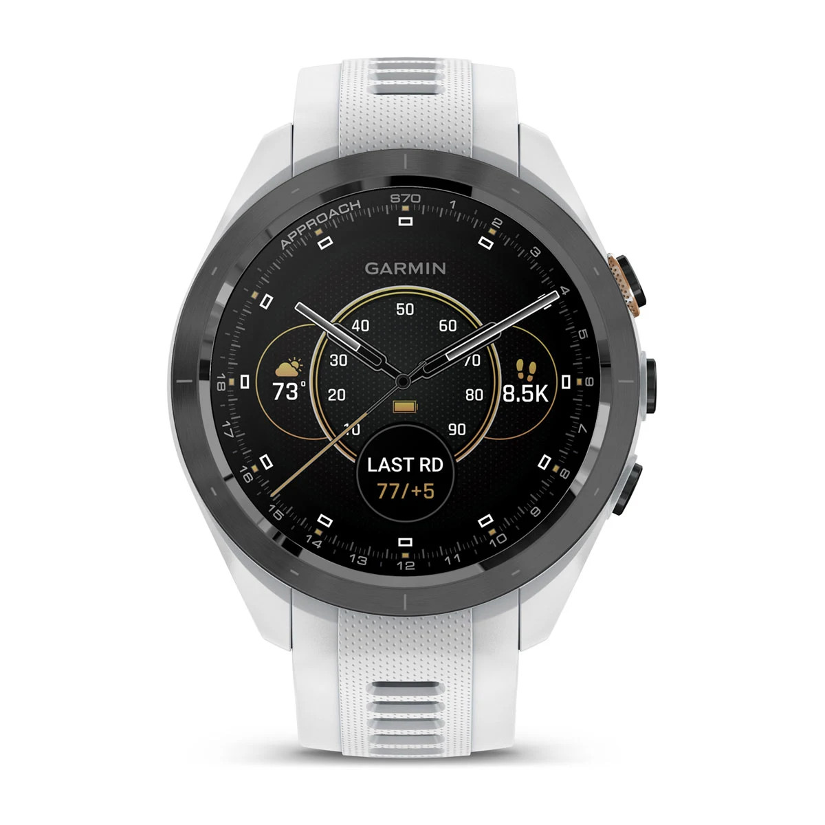 Approach® S70 - 42 mm Black/Peach Ceramic Bezel with White