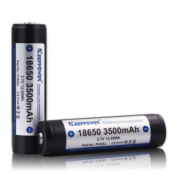 KeepPower 18650 Rechargeable Battery 2 Pack