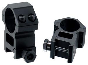 UTG RINGS 30MM HIGH PROFILE MATTE BLACK PICATINNY/WEAVER
