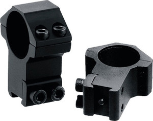 UTG AIRGUN/RIMFIRE RINGS 1" HIGH PROFILE 2 PIECE 3/8 DVTL