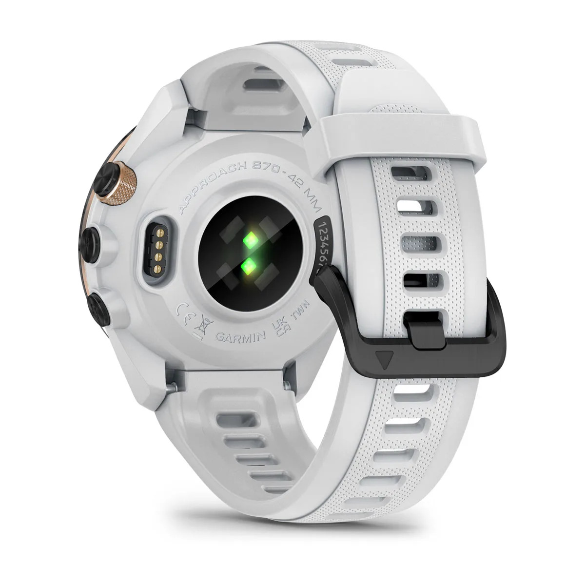 Approach® S70 - 42 mm Black/Peach Ceramic Bezel with White