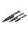 Benchmade 3 Piece Kitchen Knife Set, Black Blades, OD Green G10 Handles with Black G10 Bolsters - 4000BK-01